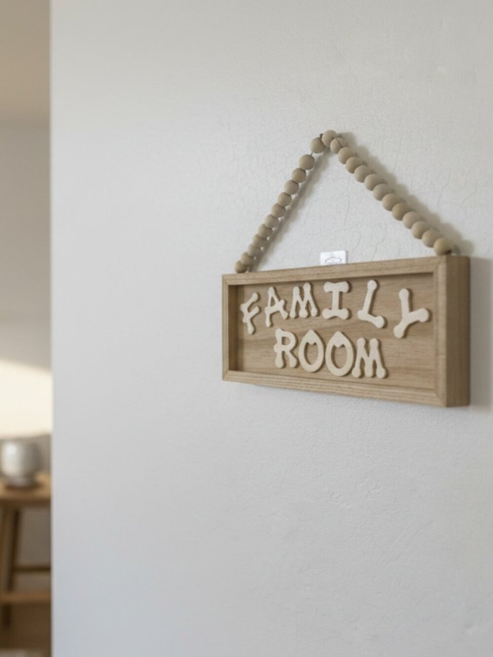 Family Room Wooden Wall Hanging – Redesigned & Hand-Finished Decor